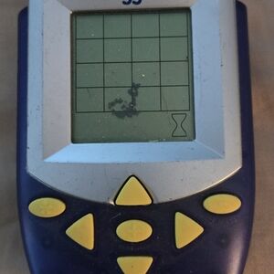 Electronic Boggle Handheld Puzzle Game - Blue and Yellow